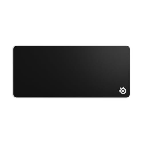 SteelSeries QcK Gaming Mouse Pad - XXL Cloth - Peak Tracking and Stability - Esports Mousepad - Never-Slip - Full Desk Coverage - color: Black, size: XXL, style: Classic