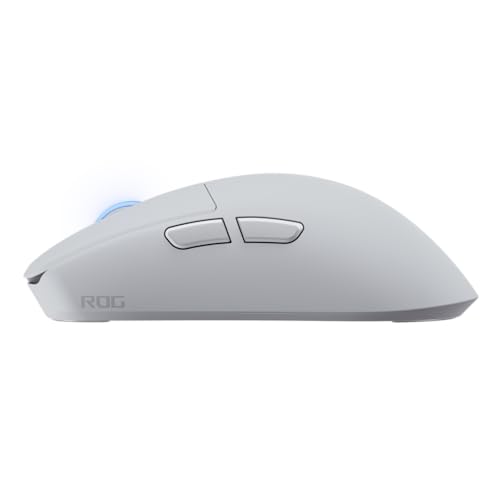 ASUS ROG Harpe II Ace Wireless Esports Gaming Mouse – 2025, Pro-Tested, Right-Handed, 48g Lightweight, Tri-Mode Connectivity, 42K DPI, 8K Polling, 101Hr Battery, Web-Based Tool, PC/Mac Support - White - color: White, style: Harpe II Ace