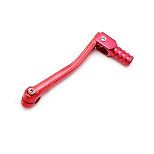 PRO BAT 11mm/0.43" Motorcycle Gear Shift Lever + Universal 22mm 7/8" Motorcycle Hand Grips for 110cc 125cc 135cc 150cc 200cc 250cc Quad Dirt Bike ATV Buggy CRF XR Apollo Red - color: Red