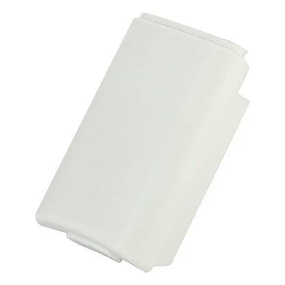 Set of 5 Battery Shell Cases Compatible with 360 Controller Replacement Cover Snap On Design White for Gamers - color: White