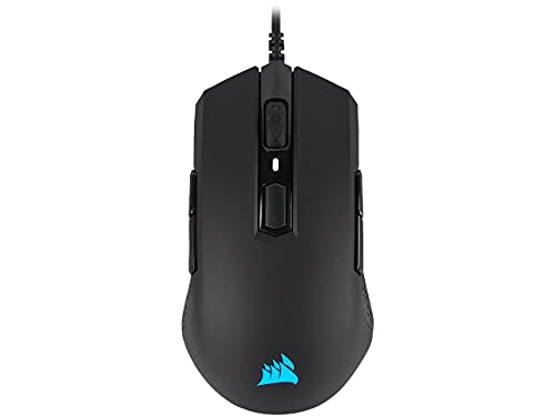 Corsair M55 RGB Pro Wired Ambidextrous Multi-Grip Gaming Mouse - 12,400 DPI Adjustable Sensor - 8 Programmable Buttons - Black - color: Black, style: Wired RGB
