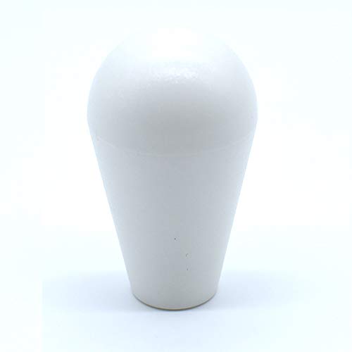 Arcity Arcade Joystick Bat Oval Top Handle Knob American Type Replacement White for Zippy SANWA SEIMITSU Arcade1up Fight Stick Machine Console Cabinet New - color: White
