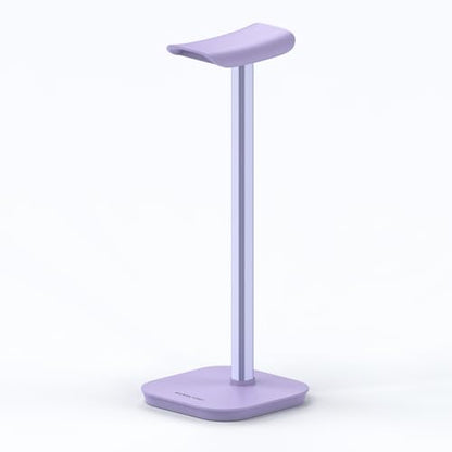 Headphone Stand, Desktop Headset Holder (Purple) Heavy Base Desk Earphone Stand Aluminum Gaming Headset Hanger Rack for AirPods Max, AirPods, AirPods Pro, Beats, Bose - color: Purple