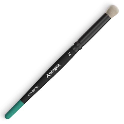 Vallejo - Dry Brush Set | Natural Hair Detailing Brushes | Set for Miniature Model Painting | Sizes Small, Medium, Large | Lightweight and Ergonomic Wooden Handles | Art Supplies - style: Dry Brush Set