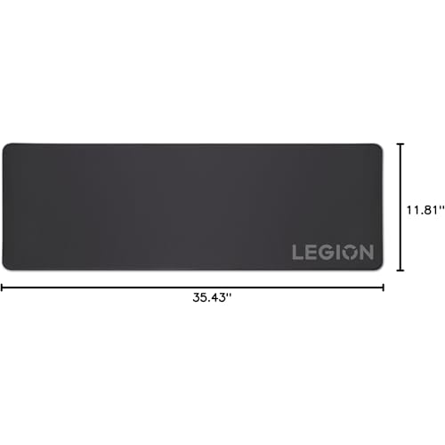 Legion Gaming XL Cloth Mouse Pad, Anti-Fray, Non-Slip, Water-Repellent, GXH0W29068, Black - color: Black, size: 11.8L x 35.4W inches, style: Legion | Cloth