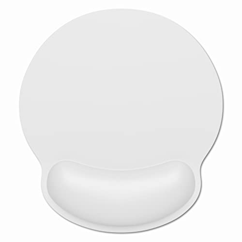 Dapesuom Ergonomic Mouse Pad with Wrist Support, Comfortable Memory Foam Wrist Rest for Easy Typing Pain Relief, Cute Computer Gaming Desktop Mouse Mat with Non-Slip Base for Laptop, Office, Gray - color: A-Space Gray