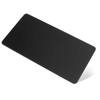 XXL Glass Gaming Mouse Pad, 38.5×16.5 Inch Desk Mat Black | 3mm Tempered Glass Surface with 0.85μm Micro Etched Texture, Smooth Glide & Precision Control for FPS Gaming, Keyboard Setup - color: Black, size: 38.5" x16.5"