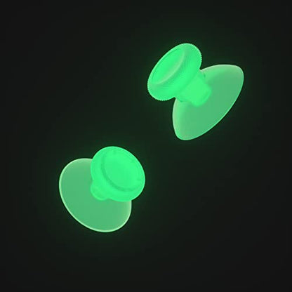 eXtremeRate Replacement Controller Joystick for Xbox One - 4 PCS Glow in Dark - Green Thumbsticks Analog Thumb Sticks for Xbox Series X/S, Xbox One S/X, Elite Controller with Repair Kit Screwdriver - color: Glow in Dark - Green