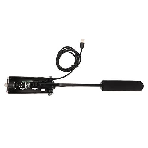 64 Bit USB Handbrake, Premium Aluminum Alloy Hall Sensor | PC Sim Racing Handbrake with Rally Drift Gaming Cable, Sturdy Clamp For Desk Mount