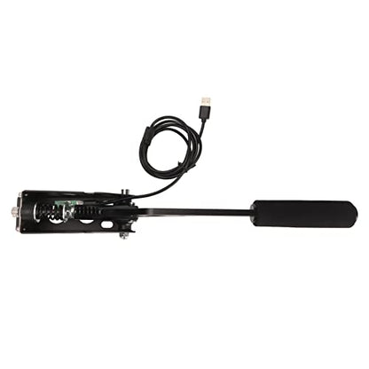 64 Bit USB Handbrake, Premium Aluminum Alloy Hall Sensor | PC Sim Racing Handbrake with Rally Drift Gaming Cable, Sturdy Clamp For Desk Mount