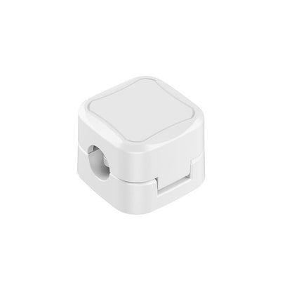 Set of 8 Cable Organizer Clips, No Drilling Required, Self-Adhesive Cable Holder Storage Sockets, Network Wires Cable Clips, Wiring Clips, No-Nail Cable Management (White-8pcs) - color: White-8pcs