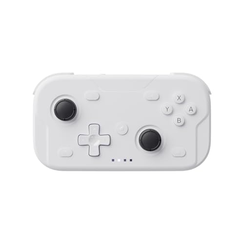 AceGamer Wireless Pocket Controller for Nintendo Switch 2/Switch/Android/iOS/PC/Steamdeck/Tablet, 1000Hz Polling Rate, Bluetooth Controller with Lift-Stick/6-axis Gyroscope/Turbo/Vibration(White)