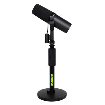 Shure by Gator Round Base Desktop Mic Stand with Standard Height-Adjustable Twist Clutch and 6" Base; (SH-DESKTOP1) - style: Standard