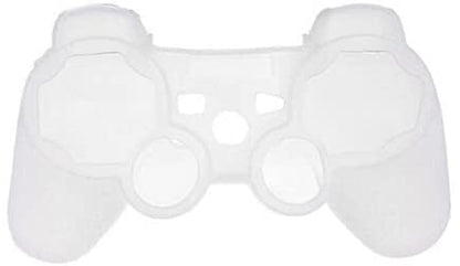 Soft Silicone Case Skin Cover Case Shell Protective Case for Sony PS3 Controller Gel Rubber Protective Case (White) - color: White