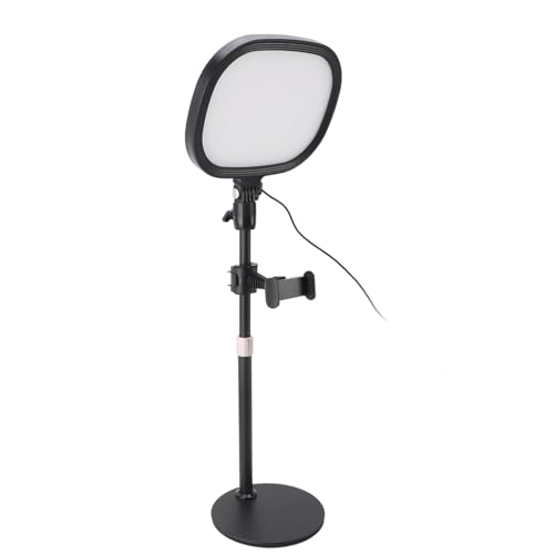 Video Conference Lighting Kit with Adjustable Stand & Phone Holder - Ideal for Zoom, Streaming, Makeup, and Video Recording