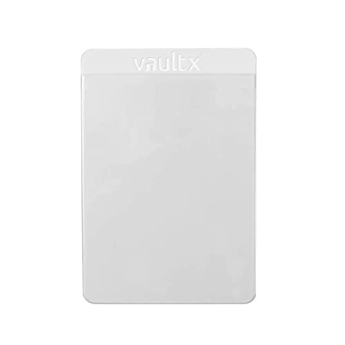 Vault X Semi-Rigid Trading Card Holders (50 Pack), Hard Sleeves for Trading Card Grading Submissions, Card Protectors - size: 50 Pack