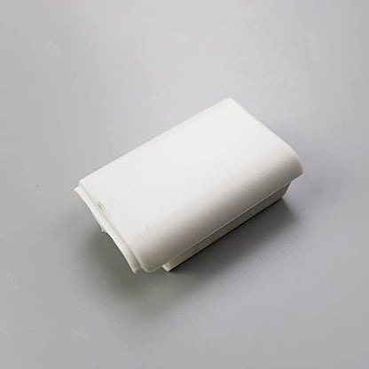 1PCS Battery Pack Cover Shell Shield Lid Kit Replacement for Xbox 360 Controller Battery Cover Shell (White) - color: white
