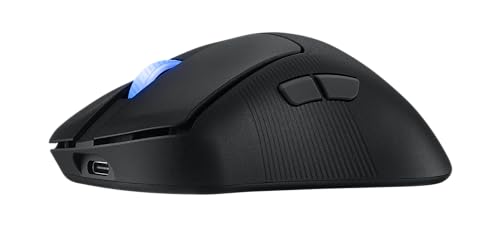 ASUS ROG Keris II Ace Wireless Gaming Mouse – Right-Handed Ergonomic, 54g, Tri-Mode Connectivity, 42K DPI, up to 107Hr Battery, PC/Mac Support - Black - color: Black, style: Keris II Ace