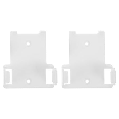 2pcs Fan Remote Holder Wall Mount, Remote Holder Wall Mounted, Plastic Adhesive Bracket for Controller, Organizer for Living Room Bedroom and Office White