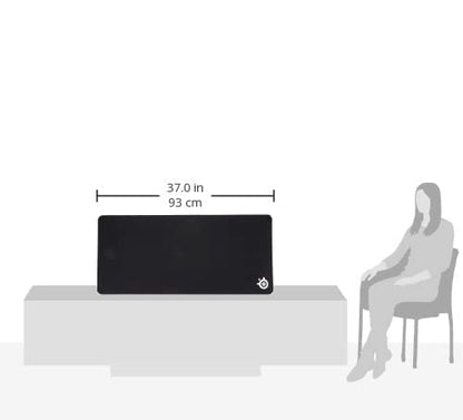 SteelSeries QcK Gaming Mouse Pad - XXL Thick Cloth - Sized to Cover Desks - color: Black, size: XXL, style: Heavy