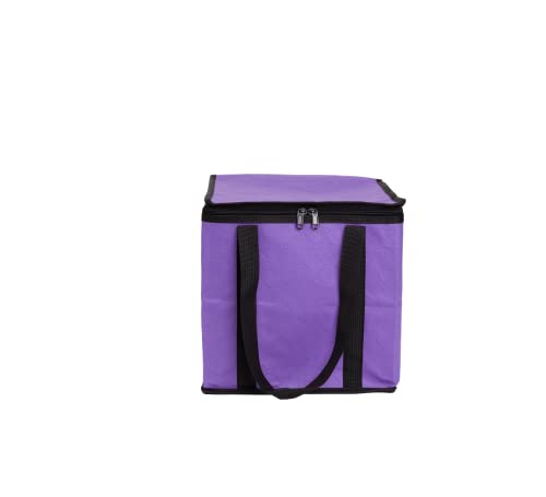 Allplay Lightweight Board Game Bag, Purple | Dual Layer Non-Woven Fabric, Carrying Handle, Zippered Lid, Water Resistant - color: Purple
