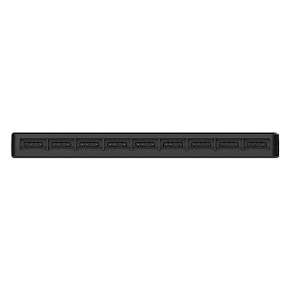 SHAKING TANK ARGB and PWM Fan hub,9 Ports RGB Hub,1 to 9 Multi Way Magnetic backplane Splitter 5V/3PIN Case Fan Hub Adapter PWM ARGB Fan Black - style: 1to9 ARGB&PWM Fan Hub