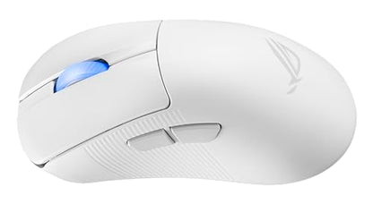 ASUS ROG Keris II Ace Wireless Gaming Mouse – Right-Handed Ergonomic, 54g, Tri-Mode Connectivity, 42K DPI, up to 107Hr Battery, PC/Mac Support - White - color: White, style: Keris II Ace
