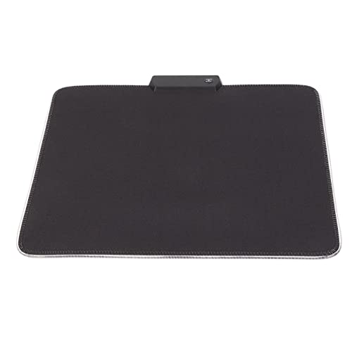 RGB Mouse Pad 300x250mm, LED Gaming Mouse Mat with 12 Lighting Effects, USB Wired RGB Mousepad for Low DPI Games, Foldable Design with Non - Slip Rubber Base