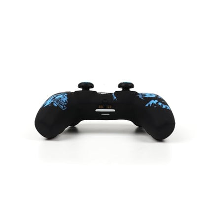 Lion Controller Skin Cover Compatible with PS5/Playstation 5 Controller, RALAN Protector Case Customised Thumb Grip - color: Lion Black Blue