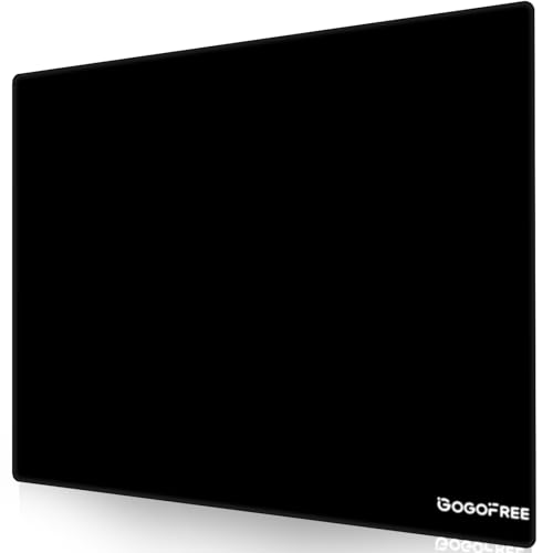 Glass Gaming Mouse Pad, Professional Esport Tempered Glass Mouse Pad Ultra-Smooth Micro-Etched Surface for Top Speed and Control,Hard Mousepad Black (XL 19.7'' L x 15.8'' W) - color: Black, size: 19.7L x 15.8W inches