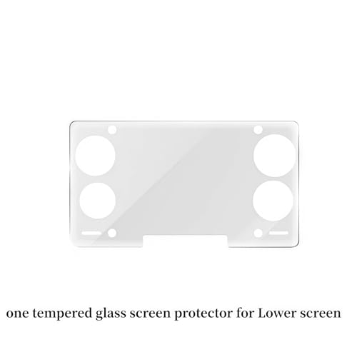 THOR Tempered Glass Screen Protector for AYN THOR Handheld Gaming Console, Dual Screen Full Coverage HD Clear Anti-Scratch Anti-Fingerprint Protective Film Set (Upper Screen Protector)