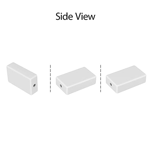 LeMotech Project Box 10 Pieces ABS Plastic Electrical Project Case Small Junction Box for Electronics White 2.36 x 1.42 x 0.67 inch (60 x 36 x 17 mm) - color: 10 pieces, size: 2.36"x 1.42"x 0.67"