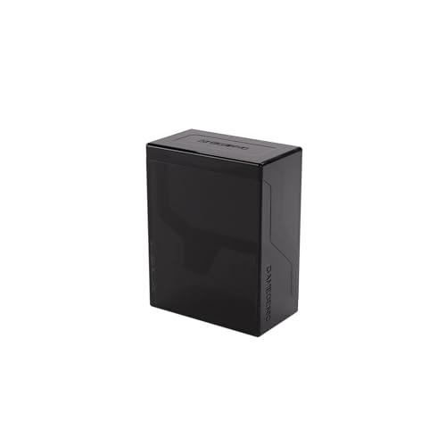 Gamegenic Bastion 50+ XL Deck Box - Compact, Secure, and Perfectly Organized for Your Trading Cards! Safely Protects 50+ Double-Sleeved Cards, Black Color, Made - color: Black