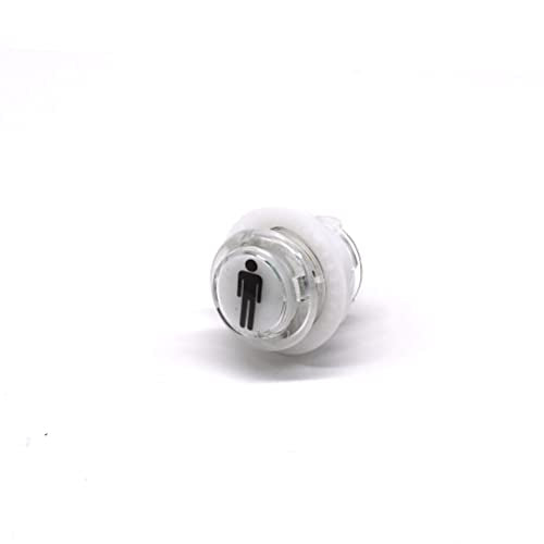 Arcity 4 Pcs/Lot 24mm Arcade LED Push Buttons Illuminated Player 1P 2P Coin Lit with Microswitch for Arcade Machine Games Console Parts 5V White New - color: 1P 2P COIN COIN