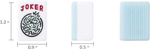 American Mahjong Tiles Set,Mahjong Game Set with 166pcs 1.2’’ Light Blue Tiles (Tiles Only Set) - color: Light Blue