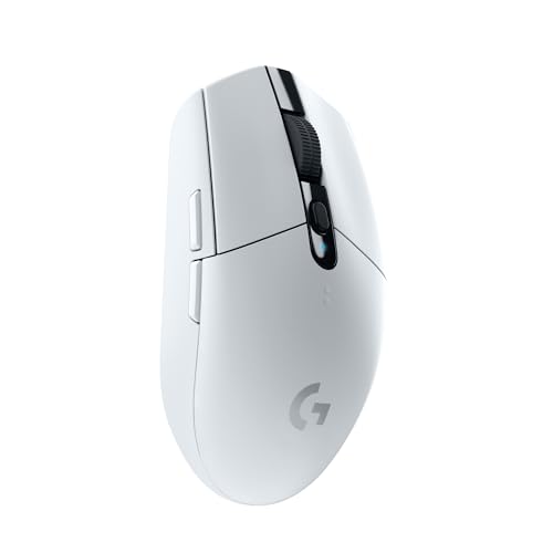 Logitech G305 Lightspeed Wireless Gaming Mouse - White | 12,000 DPI, Lightweight, 6 Programmable Buttons, 250h Battery, On-Board Memory, Compatible with PC and Mac - color: White, style: Classic