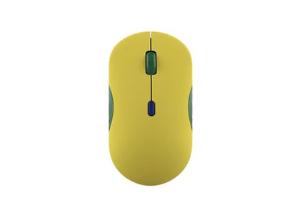 Lenovo 350 Bluetooth Silent Mouse (Fan Edition), Wireless Ergonomic Ambidextrous Design, Bluetooth 5.3, Adjustable DPI up to 2400, 36 Month Battery Life, Recycled Materials, Brazil Flag - color: Brazil Flag