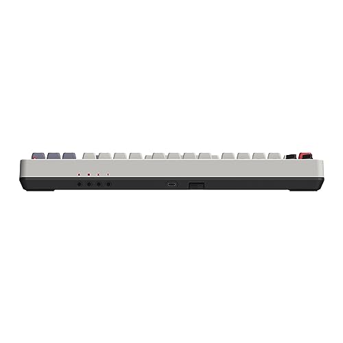 8Bitdo 87 Keys Retro Mechanical Keyboard Bluetooth/2.4G/USB-C, Hot Swappable, Dual Super Programmable Buttons, Volume knob for Windows and Android - N Edition - color: N Edition