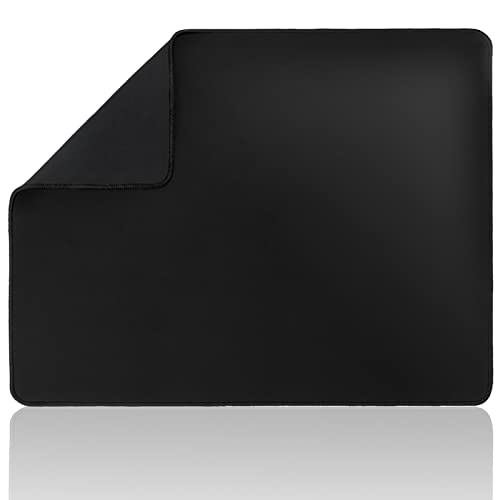 Wolaile Large Computer Mouse Pad for Desk-Black Stitched Edge-50x17 inches - color: Black, size: 50"x17"
