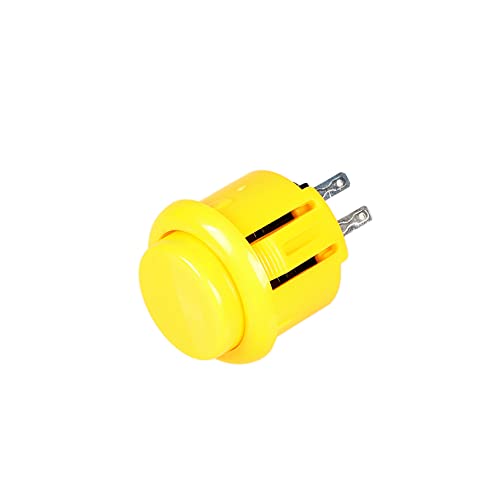 EG STARTS 12x 24mm OEM Arcade Push Buttons Switch Perfect Replace for Sanwa OBSF-24 OBSC-24 OBSN-24 Push Button DIY Fighting Stick PC Joystick Game Part (Each Color of 2 Pieces)
