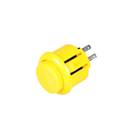 EG STARTS 12x 24mm OEM Arcade Push Buttons Switch Perfect Replace for Sanwa OBSF-24 OBSC-24 OBSN-24 Push Button DIY Fighting Stick PC Joystick Game Part (Each Color of 2 Pieces)