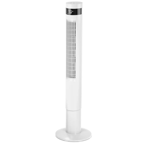 Antarctic Star Tower Fan, 42INCH, WHITE | 85°Oscillating, Quiet Cooling 12H Timer Remote Control Bladeless 3 Speeds Wind 3 Modes - color: White, size: 42 Inch