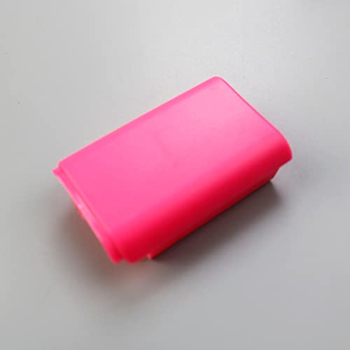 1PCS Battery Pack Cover Shell Shield Lid Kit Replacement for Xbox 360 Controller Battery Cover Shell (Pink) - color: Pink