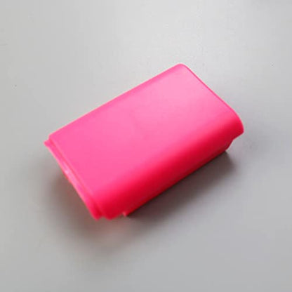 1PCS Battery Pack Cover Shell Shield Lid Kit Replacement for Xbox 360 Controller Battery Cover Shell (Pink) - color: Pink