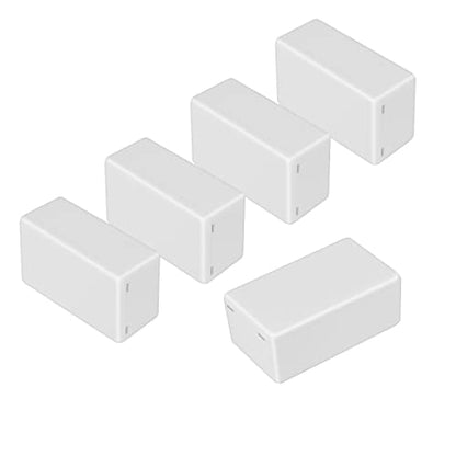 LeMotech Project Box 5 Pieces ABS Plastic Electrical Project Case Small Junction Box for Electronics White 2.40 x 1.41 x 0.98 inch (61 x 36 x 25 mm) - color: 5 pieces, size: 2.40"x 1.41"x 0.98"