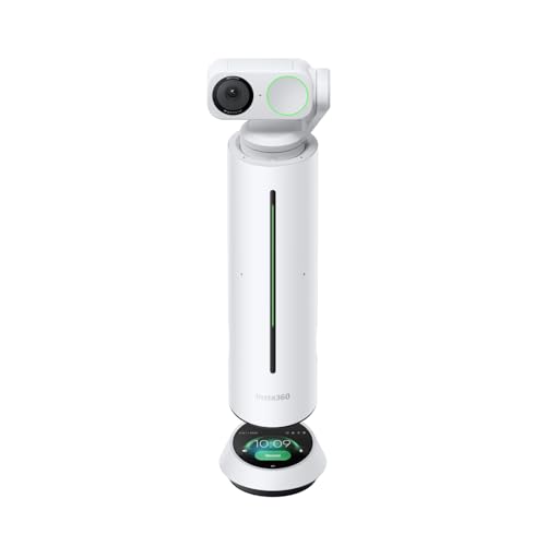 Insta360 WaveLink - 4K Conference Room Speakerphone and Camera, Speaker Tracking, 5m 360° Voice Pickup, Noise Reduction, AI Transcription and Summaries, Plug & Play, Works with Zoom, Teams - color: Arctic White, style: WaveLink Bundle