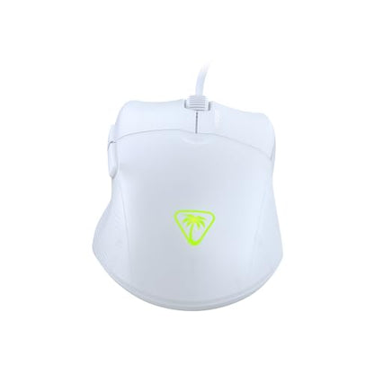 Turtle Beach Pure SEL Wired RGB Gaming Mouse for PC | Ultra-Lightweight, 8K DPI Optical Sensor, Mechanical Switches, Pretension System, Pure PTFE Glides, AIMO RGB Lighting, White - color: White