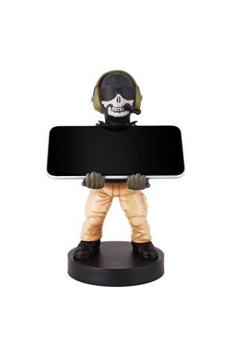 Exquisite Gaming Call of Duty Simon Ghost Riley Controller Holder, Phone Stand & Device Organizer, 8.5 in Licensed Figure