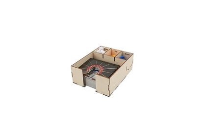 The Broken Token Frosthaven Compatible Game Organizer with Monster Tuck Boxes - Wood Storage Box with Multiple Trays for Cards, Tokens & More - Wooden Game Organizer