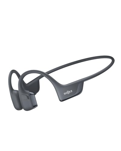 SHOKZ New OpenRun Pro 2- Bone Conduction Headphones, Open-Ear Bluetooth Wireless Sport Earphones for Running, Workouts - Sweat Resistant, Secure Comfortable Fit -Deep Bass, Smart Mic, Reflective Strip - color: Black, size: Standard